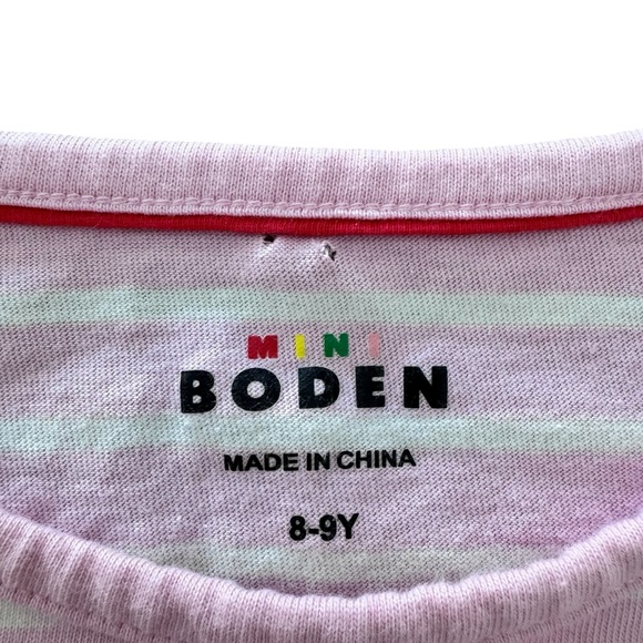 Mini Boden Pink Ice Cream Cinch Waist Dress size 8/9 - Picture 5 of 7